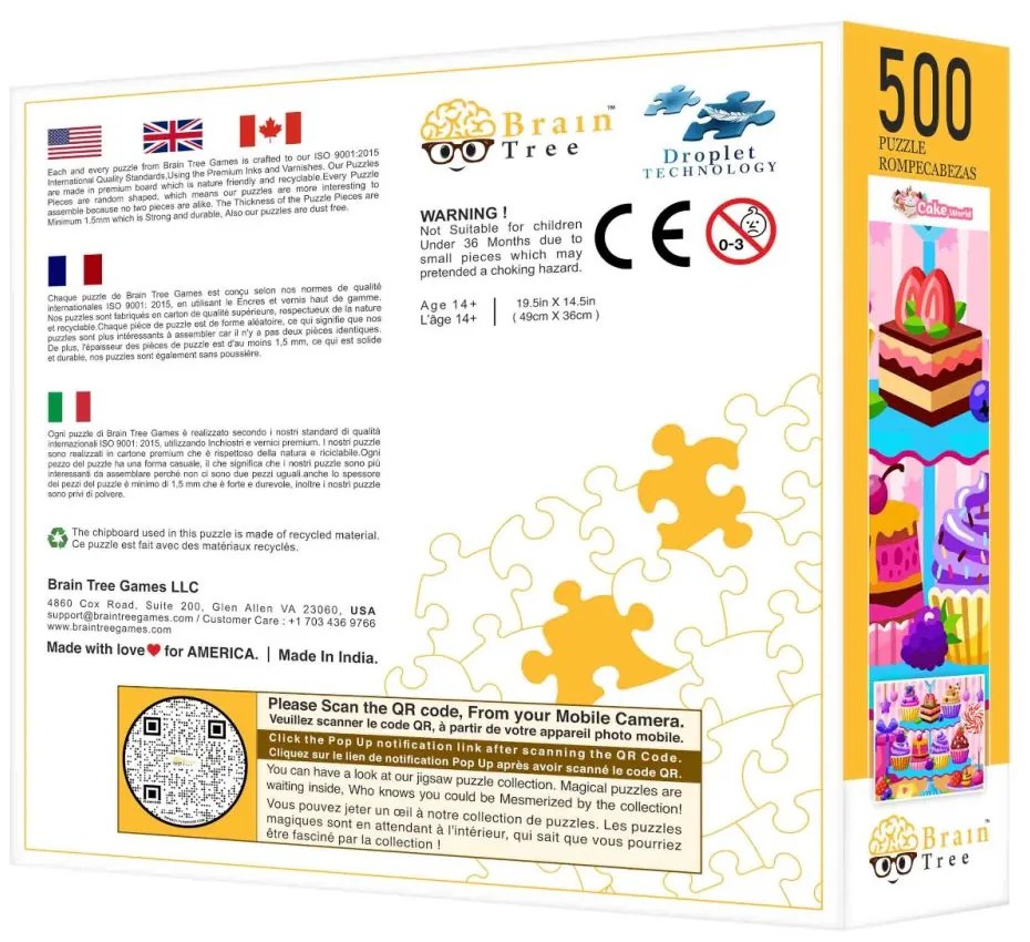 Brain Tree Puzzle V Cukrárni 500 dielikov