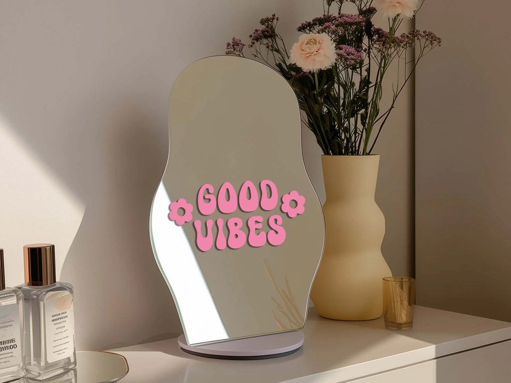 Nálepka na zrkadlo S6 – Good vibes