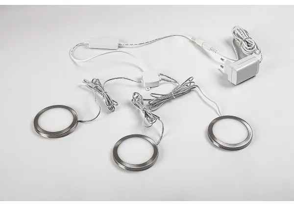 Rabalux 78043 - SADA 3x LED Stm. osvetlenie skrine SOCAVI 3xLED/1W/230V 4000K