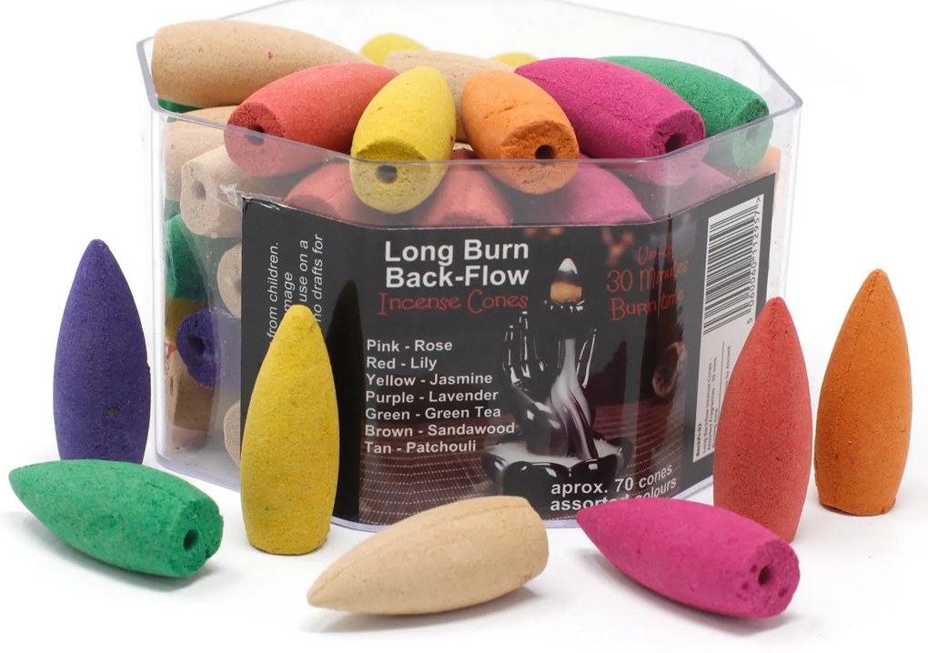 Veľké vonné kužele "Tečúci Dym"