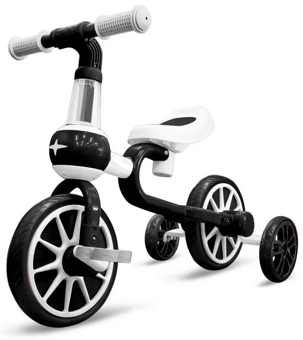 Balančný bicykel 4 v 1, biely