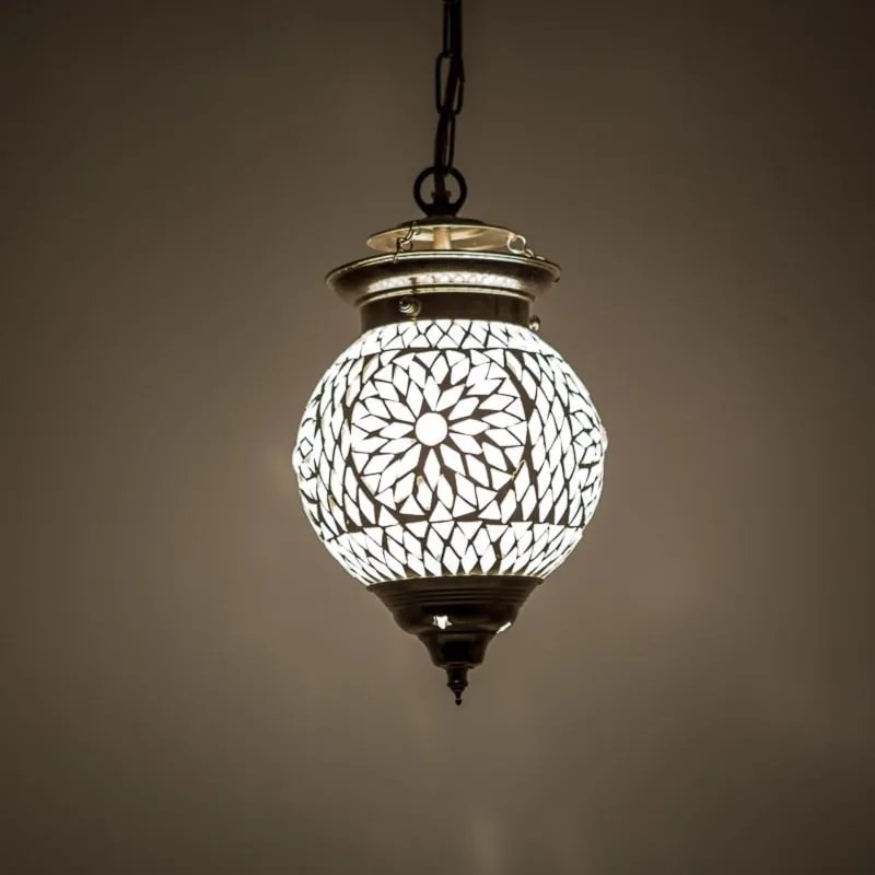 Mosaic lampa závesná orientálna Globe CRYSTAL Ø15