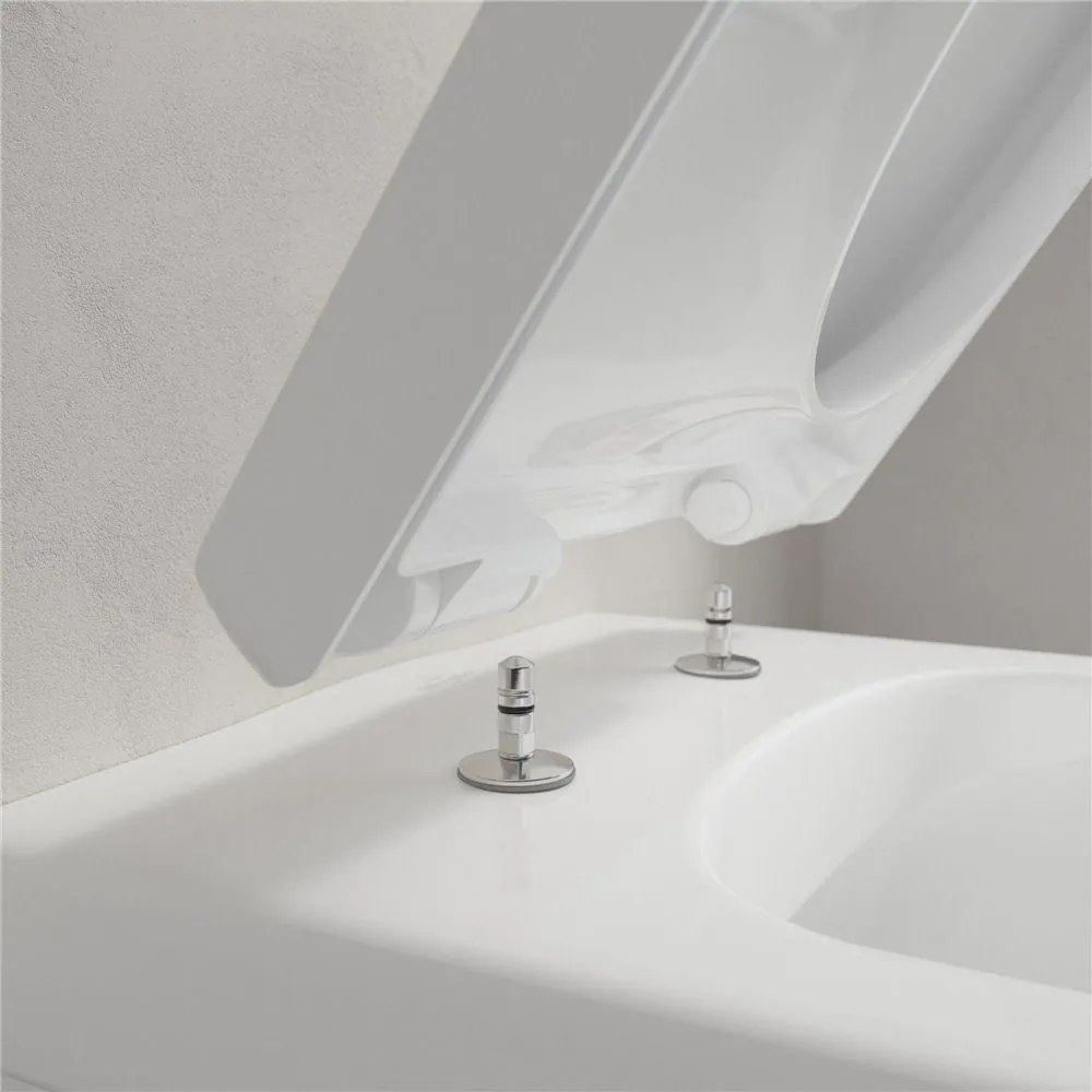 VILLEROY &amp; BOCH Architectura závesné WC s hlbokým splachovaním bez vnútorného okraja, 370 x 530 mm, biela alpská, s povrchom AntiBac a CeramicPlus, 5684R0T2