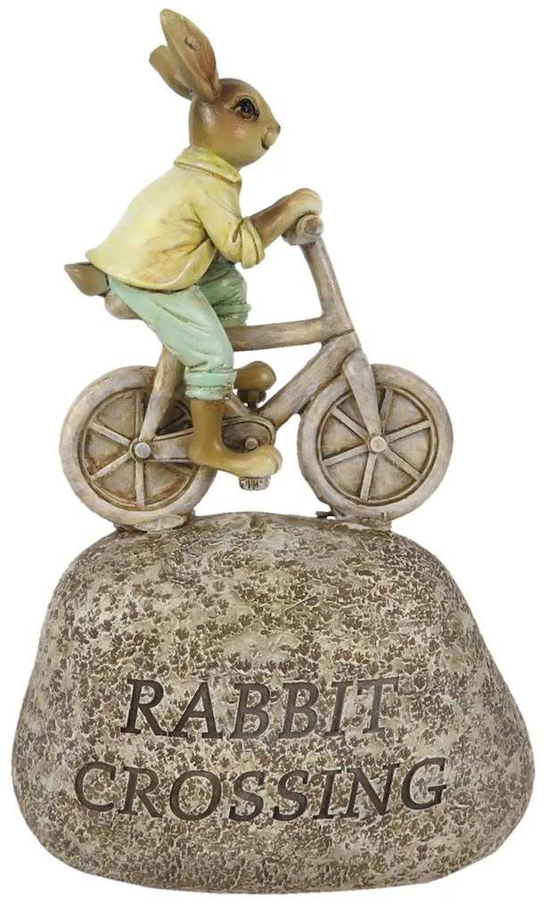 Dekorácie králik na bicykli - 13 * 6 * 20 cm