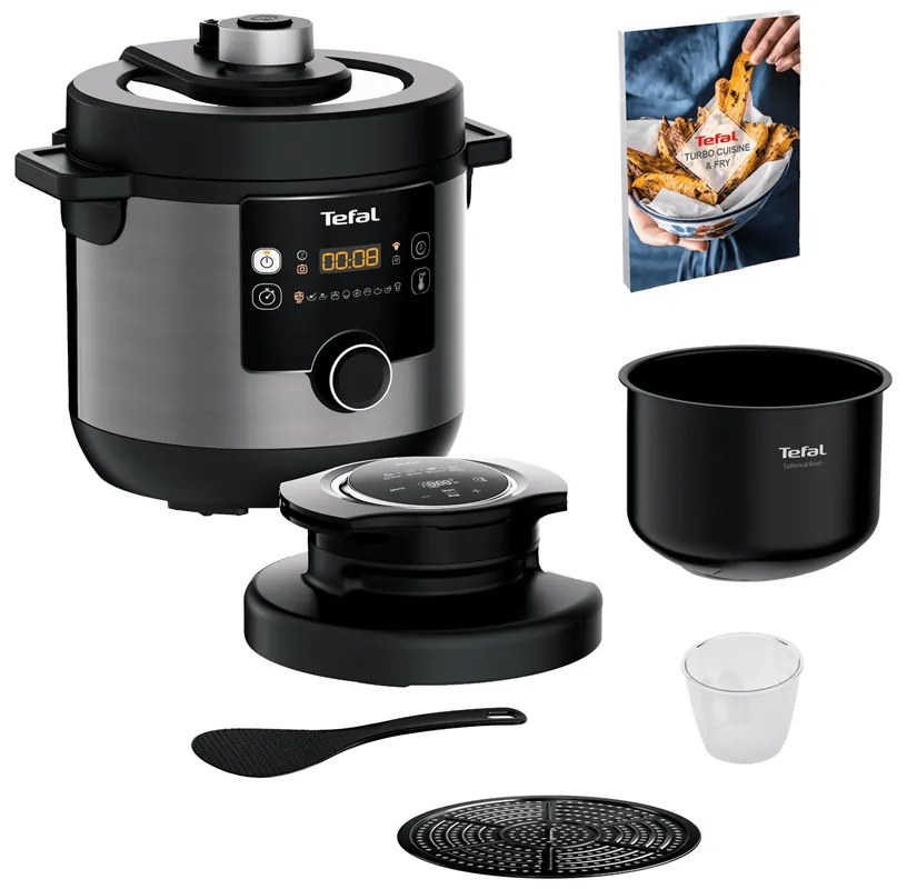 Elektrický tlakový hrniec a teplovzdušná fritéza Tefal Turbo Cuisine & Fry CY778830 7,6 l (rozbalené