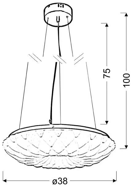 Candellux NIL Luster 38 18W LED 31-69733