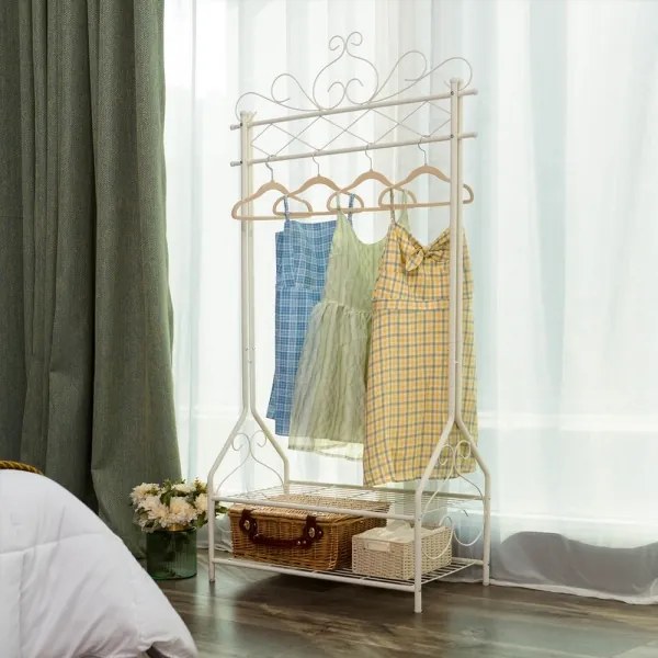 Stojanový vešiak LINEA biely