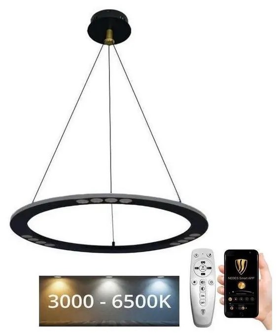 NEDES LED Stmievateľný luster na lanku LED/40W/230V 3000-6500K + diaľkové ovládanie ND3735