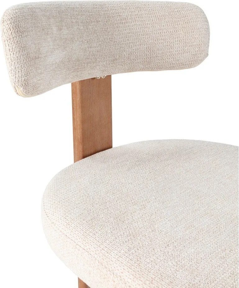 Krémovobiele čalúnené jedálenské stoličky v súprave 2 ks Nadia – MOME