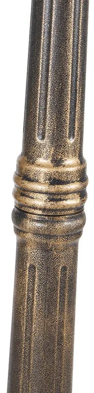 Inteligentný lampáš antické zlato 3-svetlá IP44 vrátane Wifi ST64 - Capital