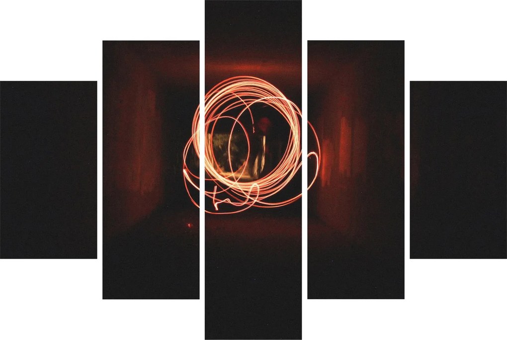 Obraz - čiary v tuneli (150x105 cm)