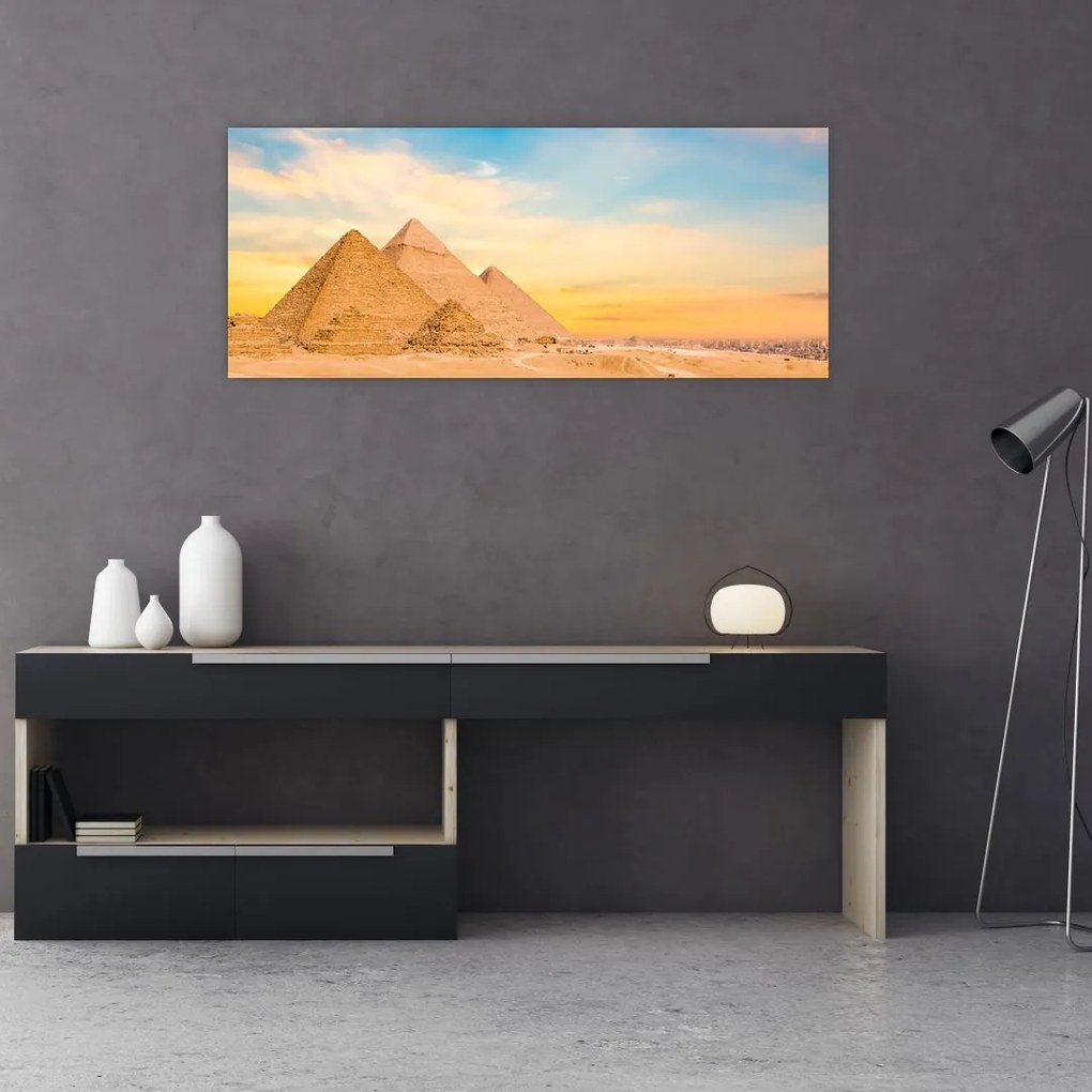 Obraz egyptských pyramíd (120x50 cm)