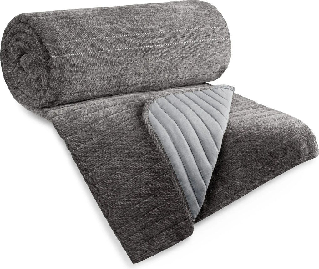 PREHOZ NA POSTEĽ GLORI 220X240 CM SIVÝ