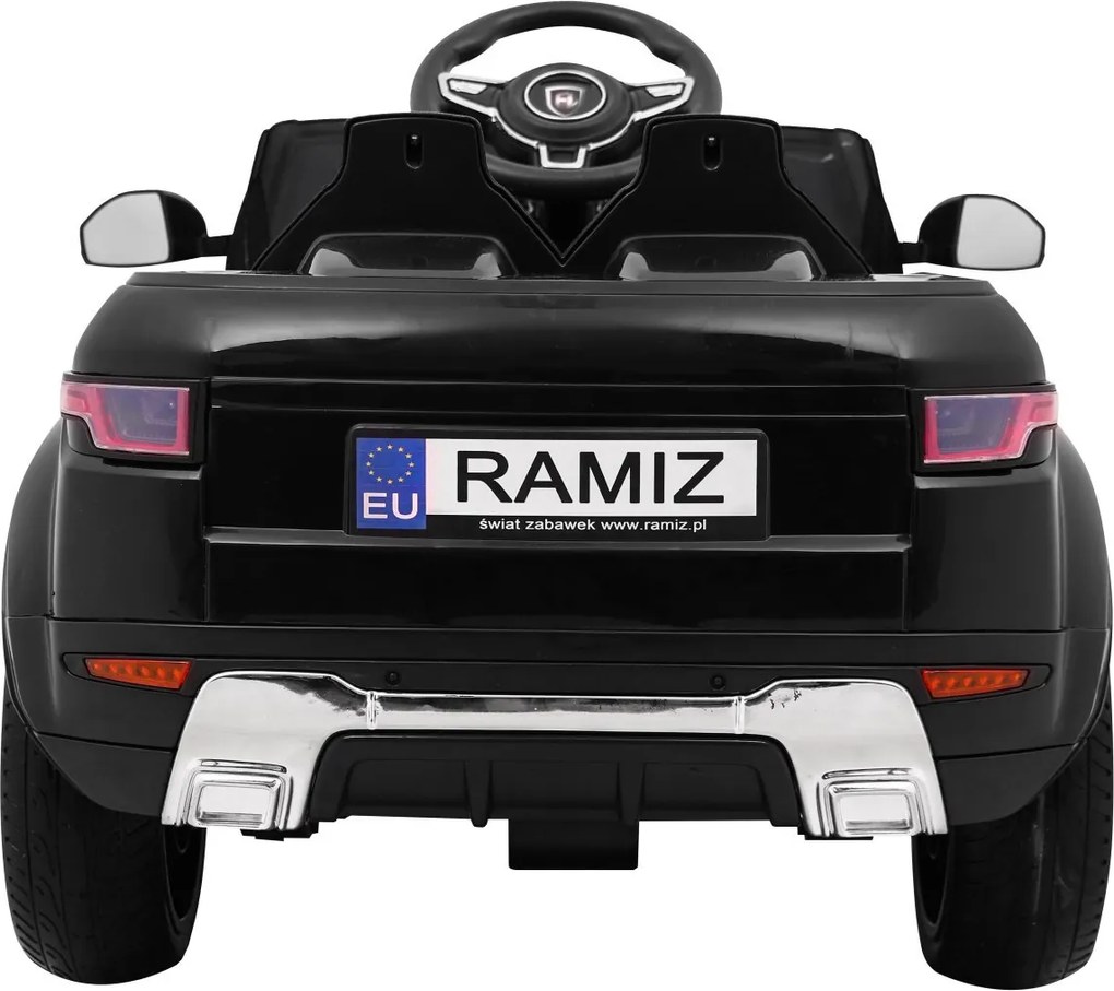 Ramiz Elektrické auto Rapid Racer pre deti, čierne SUV + diaľkové ovládanie
