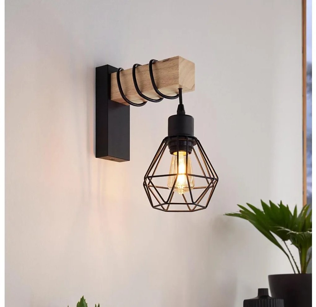 Eglo 44078 - Nástenné svietidlo TOWNSHEND 1xE27/60W/230V
