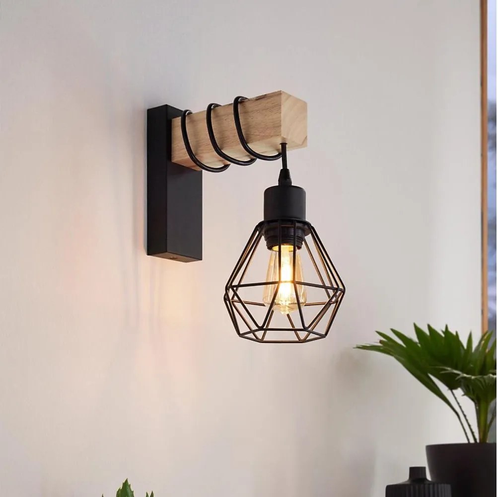 Eglo 44078 - Nástenné svietidlo TOWNSHEND 1xE27/60W/230V