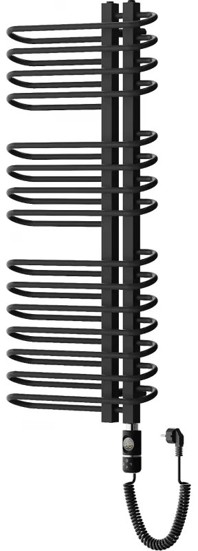 Mexen Ops, elektrické vykurovacie teleso 1300x550 mm + vykurovacia tyč 900 W, čierna, W122-1300-550-2900-70