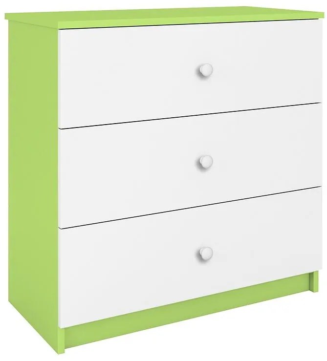 Detská komoda Babydreams zelená