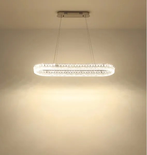 Globo 67387-40 - LED stmievateľný luster na lanku LAUREL 40W/230V číra+DO