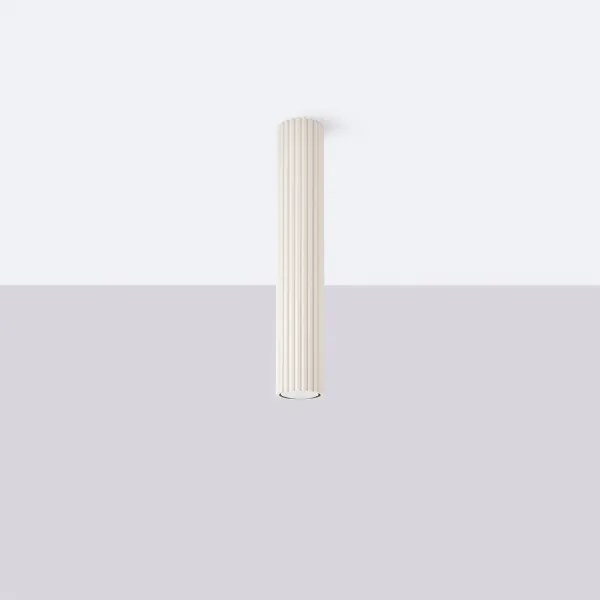 Sollux SL.1590 - Bodové svietidlo KARBON 1xGU10/10W/230V 40 cm krémová