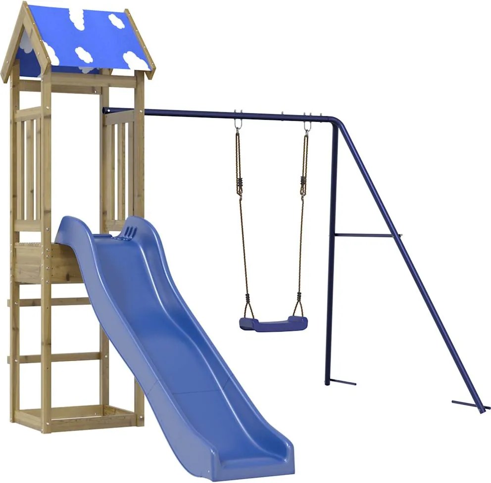 vidaXL Vonkajšia súprava na hranie impregnovaná borovica