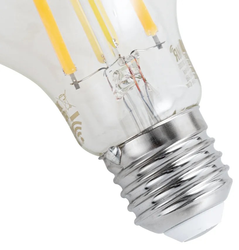 Sada 5 inteligentných stmievateľných LED žiaroviek E27 A60 číra 7W 806 lm 2700-6500K