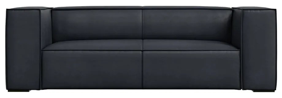 Tmavomodrá kožená pohovka 212 cm Madame – Windsor &amp; Co Sofas