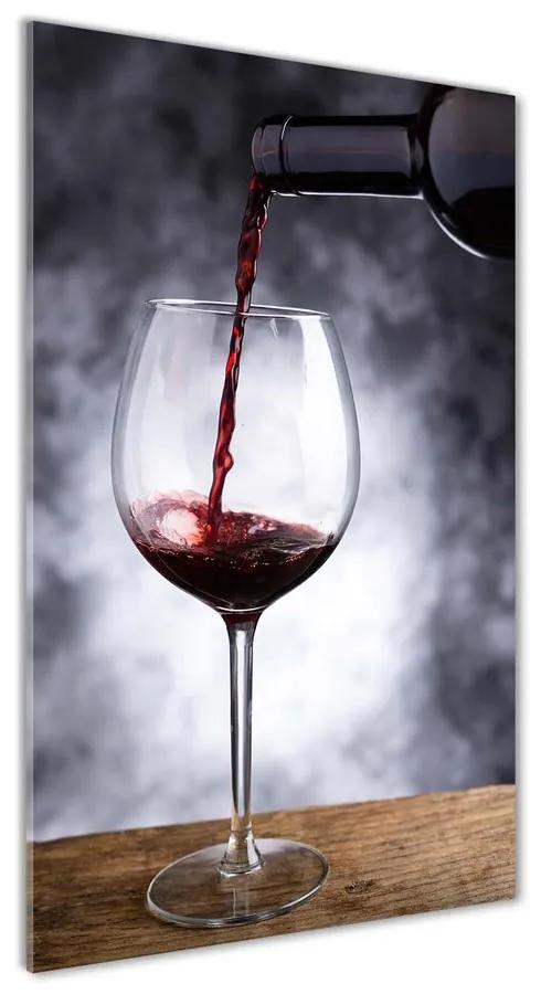 Foto obraz akrylový do obývačky Červené víno pl-oa-70x140-f-52197420