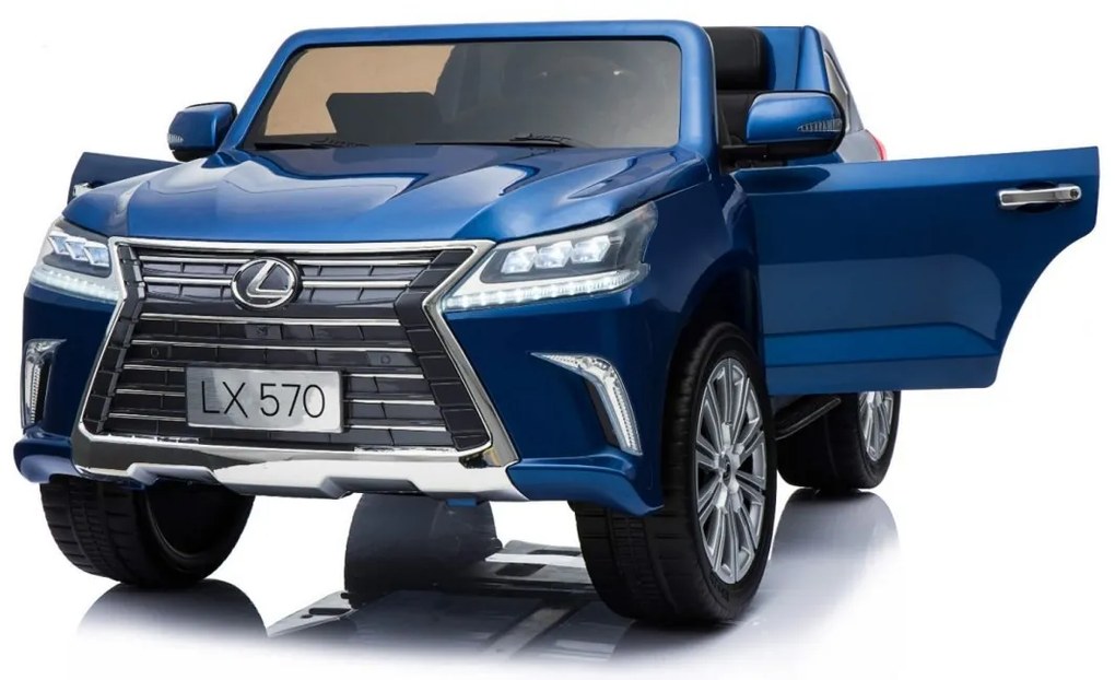 RAMIZ ELEKTRICKÉ AUTÍČKO  LEXUS LX570 - LAKOVANÉ - MODRÉ - 4 x 45W - 2 x12V 7Ah - 2023