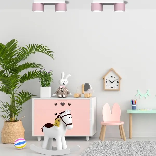 Stropné svietidlo DIXIE 2xGX53/11W/230V ružová