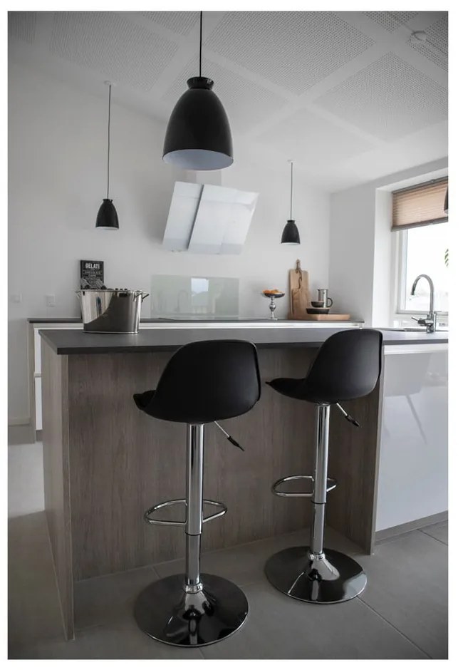 Čierne otočné barové stoličky v súprave 2 ks 82 cm Trondheim – House Nordic