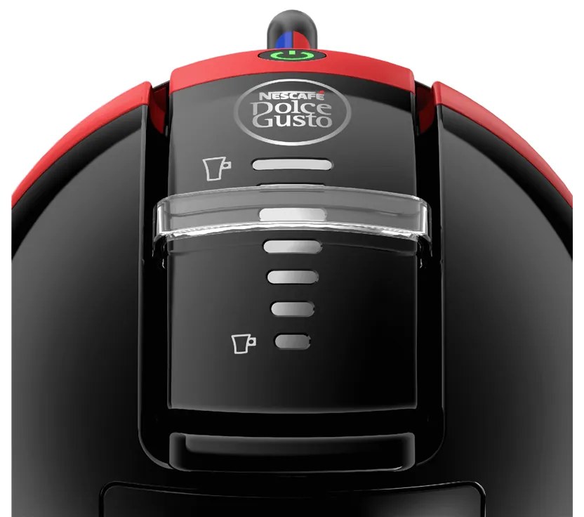 Kapsulový kávovar KRUPS Nescafé Dolce Gusto Mini Me KP123H10 Čerešňovo červený/Čierny