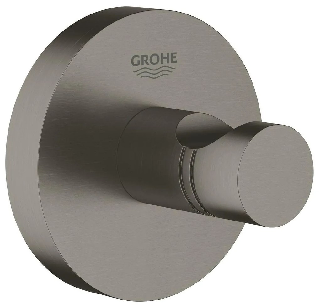 Háčik Grohe Essentials kartáčovaný Hard Graphite G40364AL1