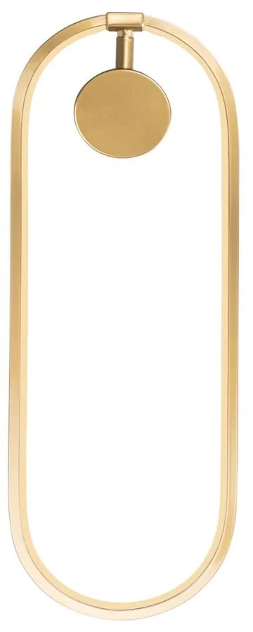 LED nástenné svietidlo v zlatej farbe Can – Opviq lights