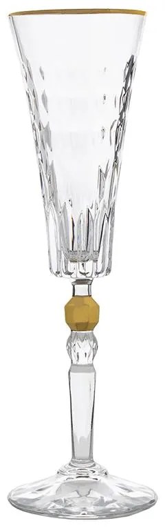 BOHEMIA PRESTIGE CONTE GOLD POHÁR NA ŠAMPANSKÉ 170ML SADA 6 KS
