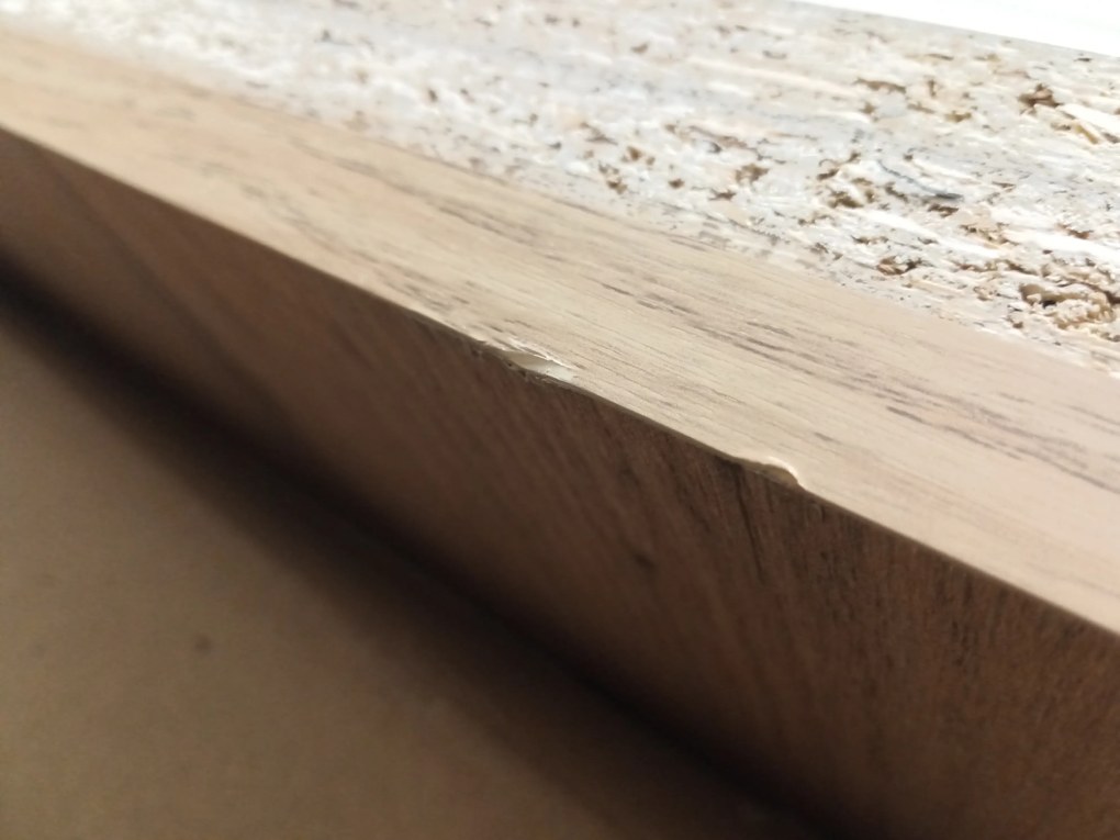 AKCIA Jedálenský stôl MADO čierny s doskou v dekore dub artisan 120x80cm II. akosť