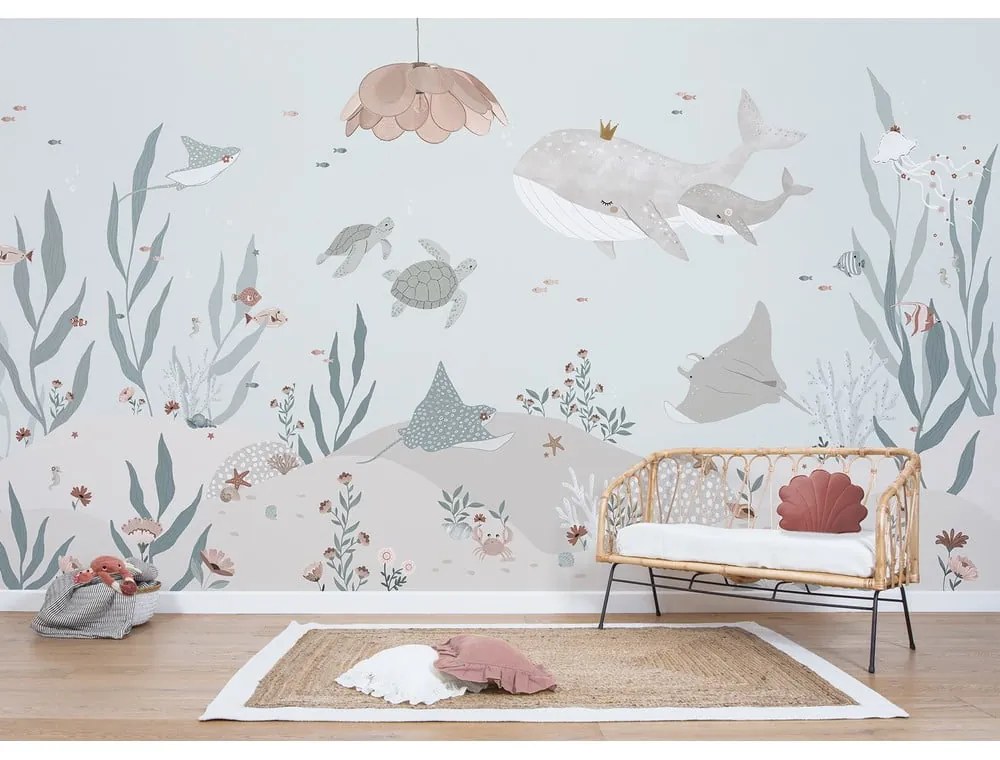 Detská tapeta 400 cm x 248 cm Dreamy Seabed – Lilipinso