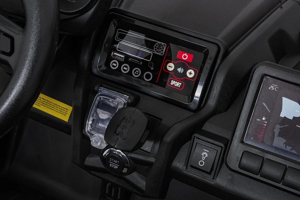 Ramiz Elektrická bugina Maverick Turbo RR pre deti modro-sivá + kolesá