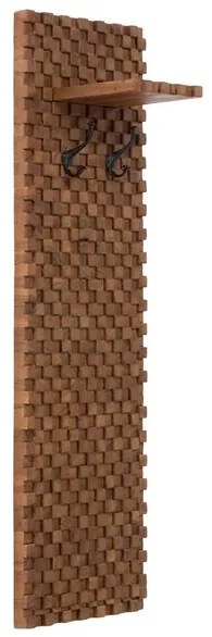 Šatníkový panel z masívu Sakari akácia mango 140cm