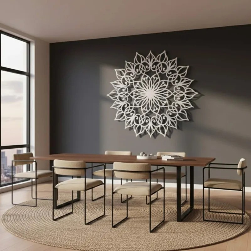 Drevená mandala Kvet života - Luxusná nástenná dekorácia | SENTOP HDF0247