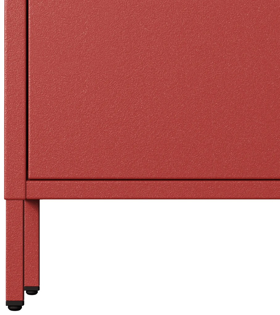 Komoda CARLA, 800 x 1015 x 400 mm, Modern: červený farba