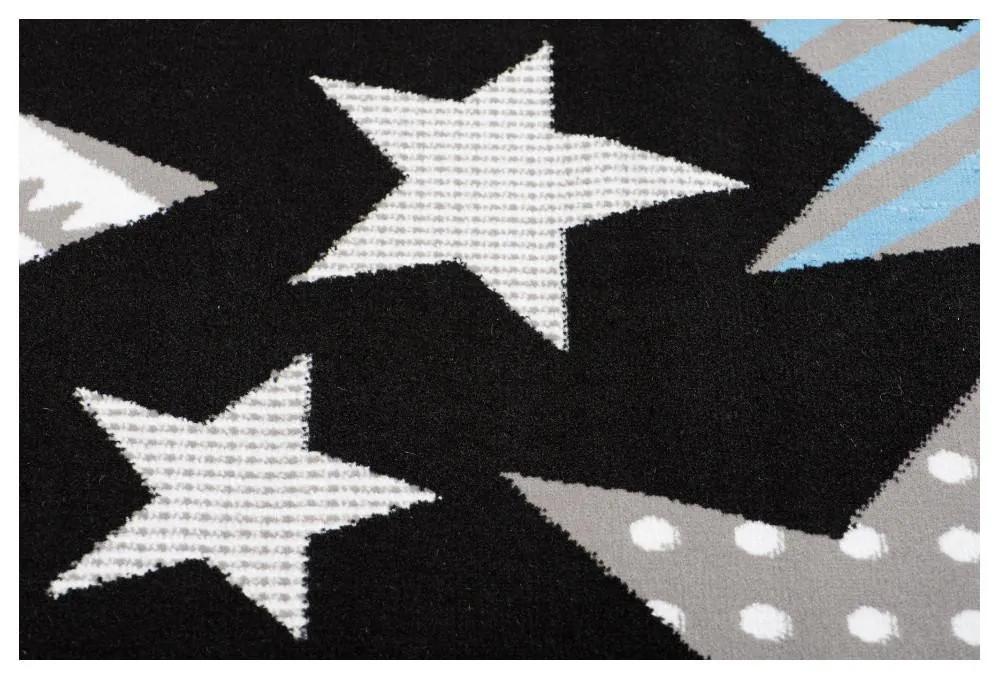 Kusový koberec PP Stars čierny 220x300cm