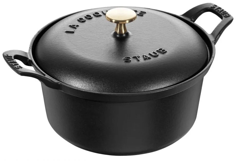 Staub La Coquette okrúhly hrniec 20 cm/2,45 l čierny, 11742023