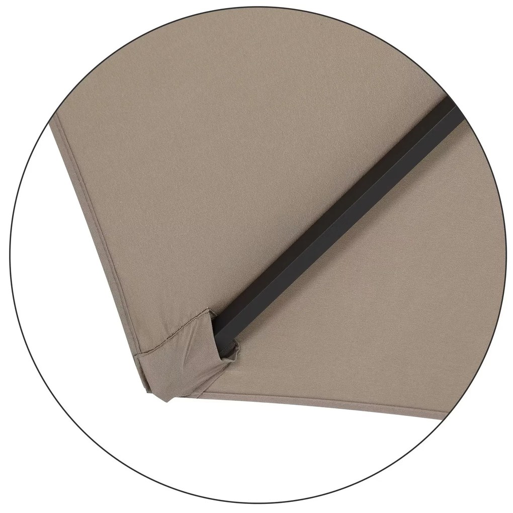 InternetovaZahrada Záhradný slnečník Ø300 cm - taupe