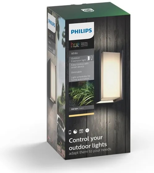 Philips 16472/93/P0 - LED Vonkajšie svietidlo Hue TURACO 1xE27/9,5W/230V IP44