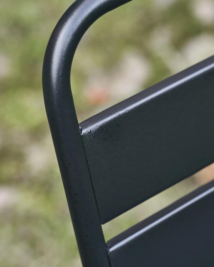Záhradná stolička hallo čierna MUZZA