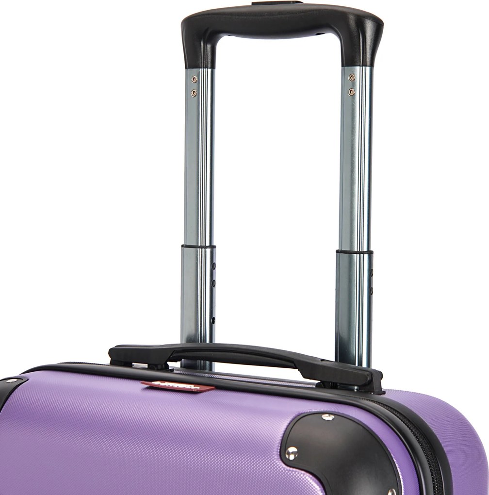 Kabínový kufor na 4 kolieskach 55x39x20cm ružovo fialová