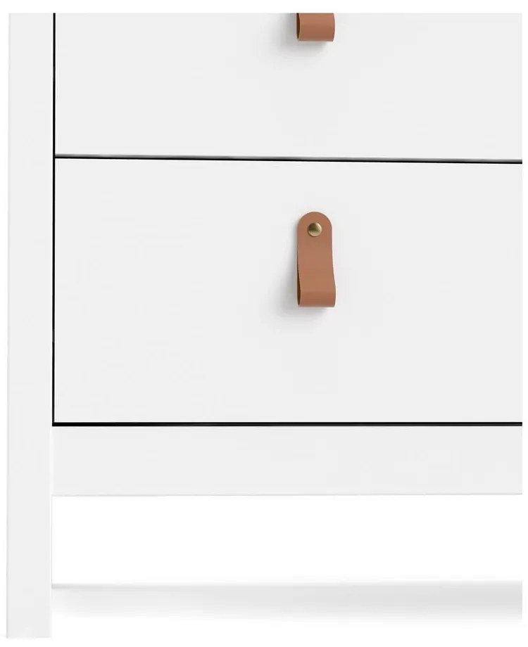 Biela vysoká komoda 82x99 cm Madrid – Tvilum