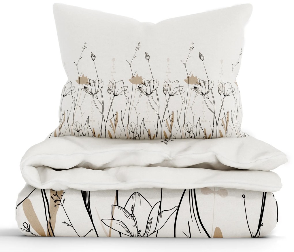 Bavlnené obliečky Renforcé – Aneta béžová