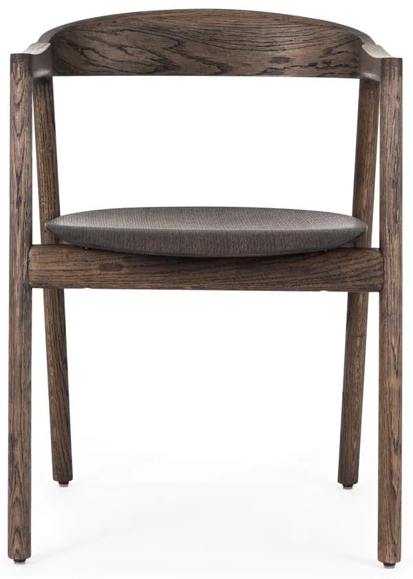 Hnedá jedálenská stolička z dubového dreva Muna – Gazzda